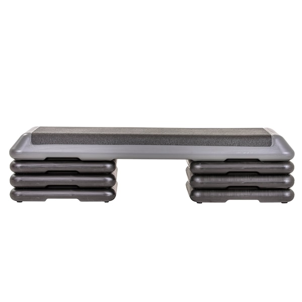The Step Health Club Size Platform With Six 6 Original Risers - Grey F1036 - main